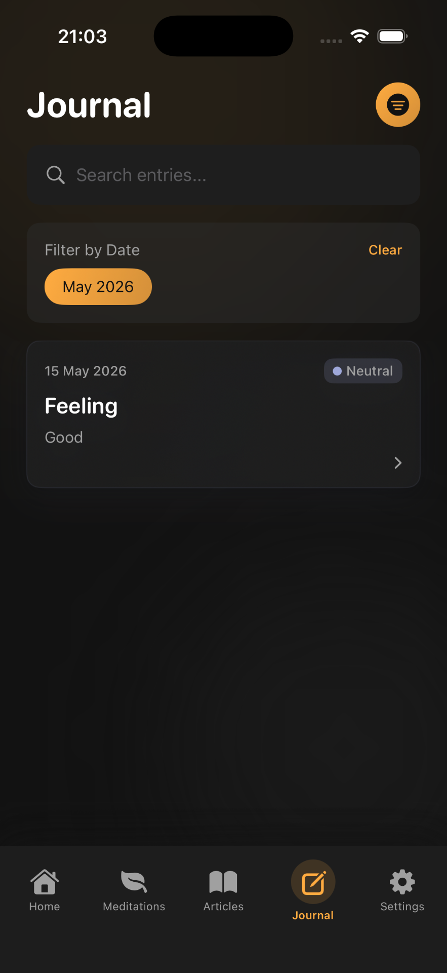 Wind Down — Personal journal